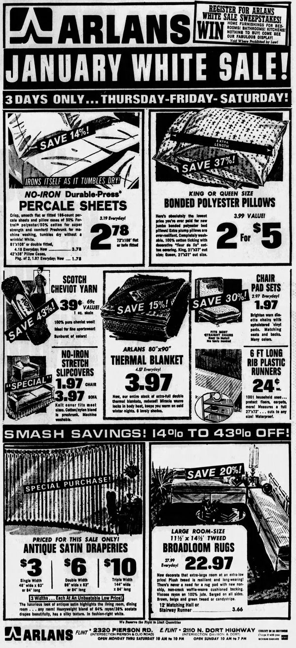Flint Mall Shopping Center (cancelled) - Jan 03 1968 Article